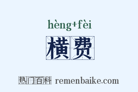 横费是什么意思的图片